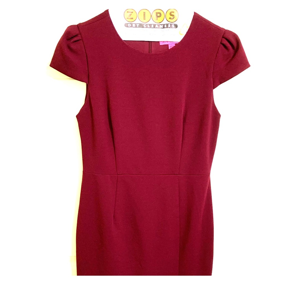 Maroon cap sleeve dress size 8